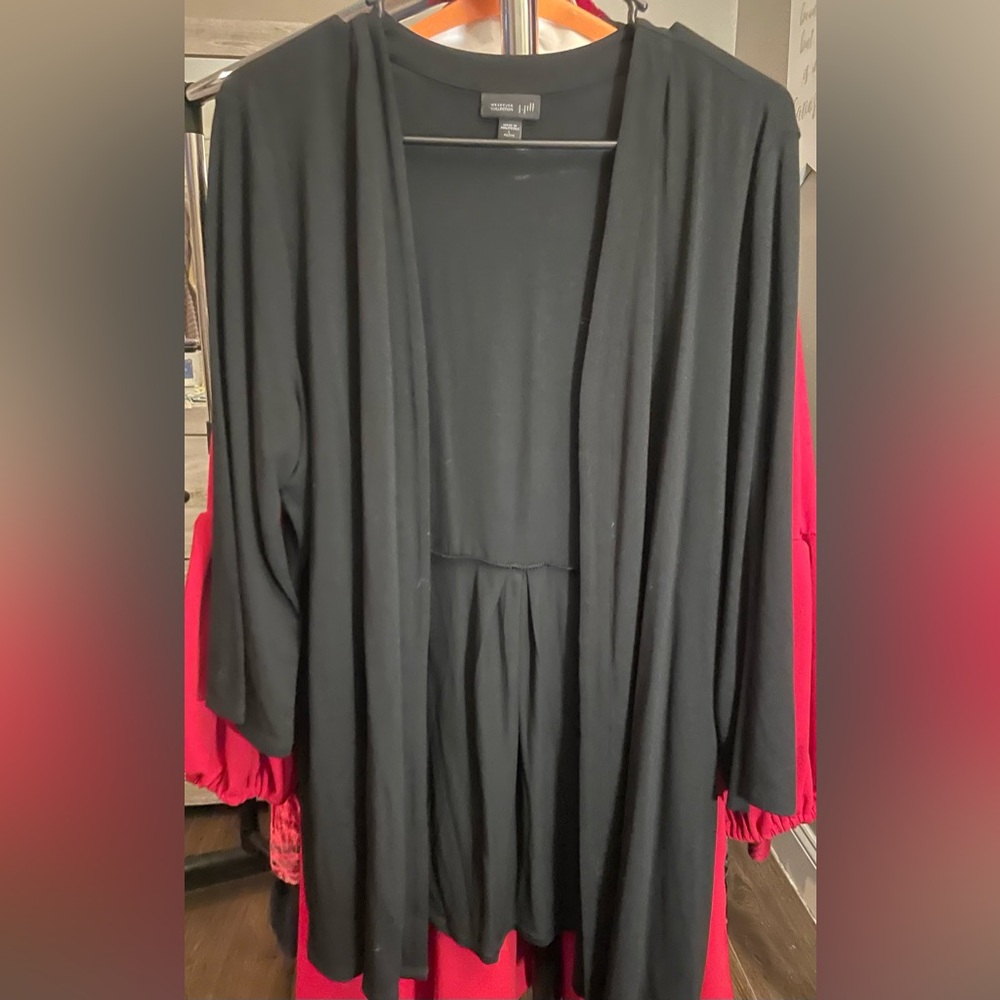 J. Jill Black Open Front Cardigan